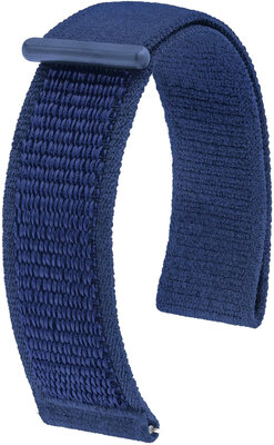 bracelet textile Hirsch Vocem L 41409080-0, bleu, Velcro, longueur L, Quick Release