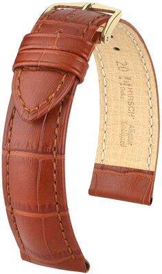 Bracelet en cuir Hirsch Duke 01028170NQ-1, brun, veau