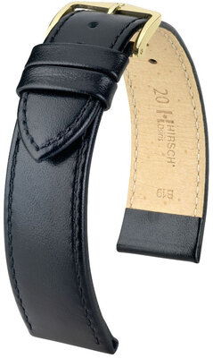 bracelet en cuir Hirsch Osiris L 03475050NQ-1, noir, veau, longueur L