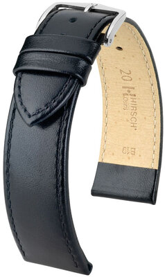 bracelet en cuir Hirsch Osiris L 03475050NQ-2, noir, veau, longueur L