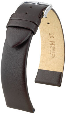 Bracelet en cuir Hirsch Toronto L 03702010NQ-2, marron, veau, longueur L