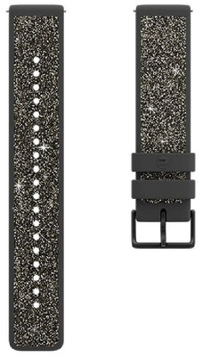 bracelet en silicone Polar 20mm avec cristaux, gris, taille S, Quick Release