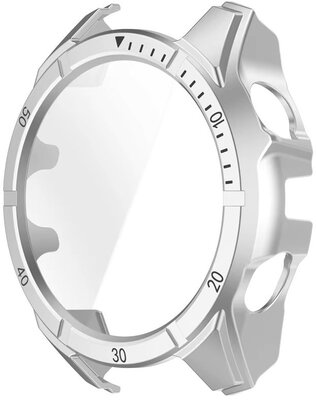 Coque de protection (pour Garmin Fenix 8/9 SOLAR, 47mm), argenté, transparent + verre