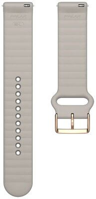 bracelet en silicone Polar 20mm avec tunnel, beige, taille S-L, Quick Release