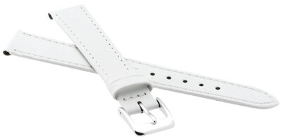 Bracelet en cuir JVD R18204 14mm, blanc