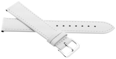 Bracelet en cuir JVD R23004 22mm, blanc
