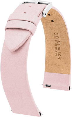 bracelet en cuir Hirsch Cashmere M 03902123-2, rose, cuir de veau, longueur M, Quick Release
