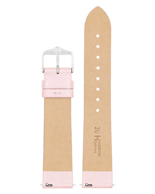 bracelet en cuir Hirsch Cashmere M 03902123-2, rose, cuir de veau, longueur M, Quick Release