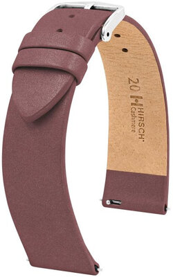 bracelet en cuir Hirsch Cashmere M 03902161-2, marron, cuir de veau, longueur M, Quick Release