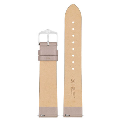 bracelet en cuir Hirsch Cashmere M 03902195-2, beige, cuir de veau, longueur M, Quick Release