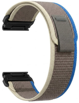 Bracelet en nylon Ricardo 22mm (pro Garmin Fenix 8/7/6 (47mm), Epix 2 aj.), gris V7, QuickFit