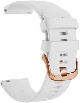 bracelet en silicone Ricardo Aprica 18mm, White, Quick Release