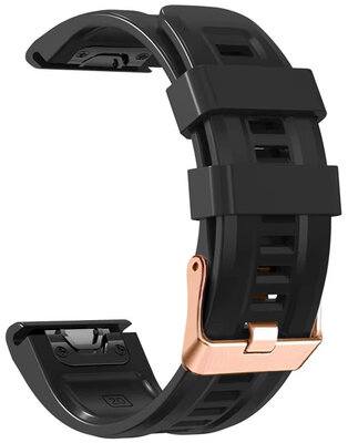 bracelet en silicone Ricardo Campiglio 20mm, Black, QuickFit