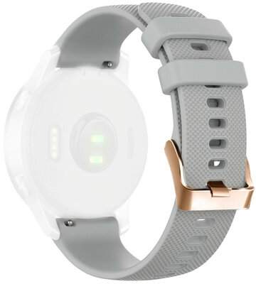 Bracelet en silicone Ricardo 20mm (pro Garmin Venu, Venu Sq, Venu Sq 2, Venu 2 plus aj.), gris V2, Quick Release