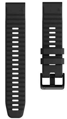 bracelet en silicone Ricardo Passo Rolle 26mm, QuickFit, Black
