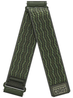 Bracelet en nylon Coros (pro Nomad), vert, Quick Release, longueur étendue
