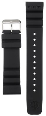Bracelet en silicone Orient V7729SB 22mm (pour le modèle EL02), noir
