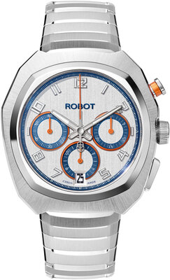 Robot Robotic One Silver 2501ST01 Automatic Chronograph (+ bracelet de rechange)