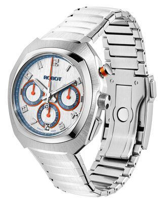 Robot Robotic One Silver 2501ST01 Automatic Chronograph (+ bracelet de rechange)