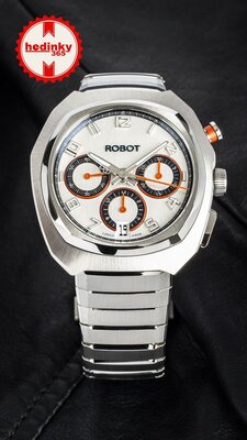 Robot Robotic One Silver 2501ST01 Automatic Chronograph (+ bracelet de rechange)