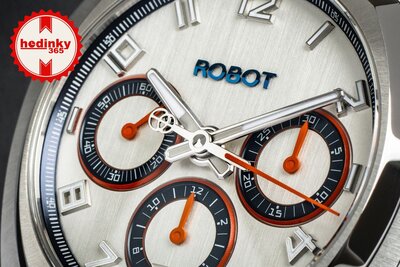 Robot Robotic One Silver 2501ST01 Automatic Chronograph (+ bracelet de rechange)