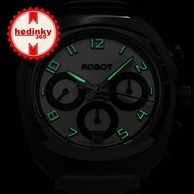 Robot Robotic One Silver 2501ST01 Automatic Chronograph (+ bracelet de rechange)