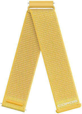 Bracelet en nylon Coros (pro Apex 4 42mm, Pace 4, Pace Pro aj.), jaune, Quick Release
