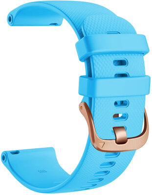 bracelet en silicone Ricardo Aprica 18mm, Blue, Quick Release