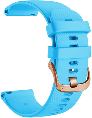 bracelet en silicone Ricardo Aprica 20mm, Blue, Quick Release