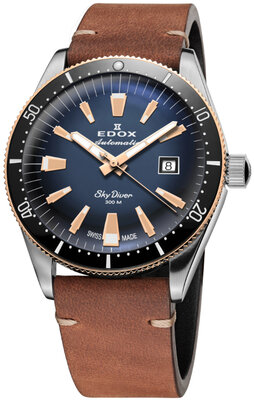 Edox SkyDiver Automatic Date 80126-357RNM-BUIDR Limited Edition (+ bracelet de rechange)