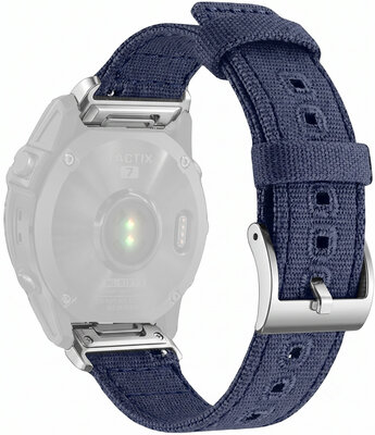 bracelet en nylon Ricardo Ortisei 22mm, Blue/Silver, QuickFit