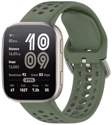 Bracelet en silicone Amazfit 22mm, vert, Quick Release