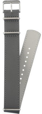 Bracelet en cuir Orient UL00N014J0 20mm (pour le modèle RA-AC0Q), gris, NATO