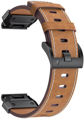 bracelet en cuir Ricardo Sappada 22mm, Brown, QuickFit
