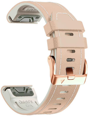 bracelet en cuir Ricardo Sansicario 20mm, Beige, QuickFit