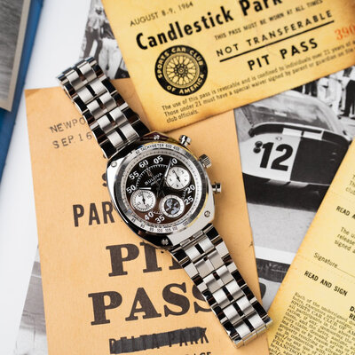 Bulova Archive Series "Shelby" Racer Chronograph Quartz 96K118 Limited Edition 9999pcs (+ bracelet de rechange)