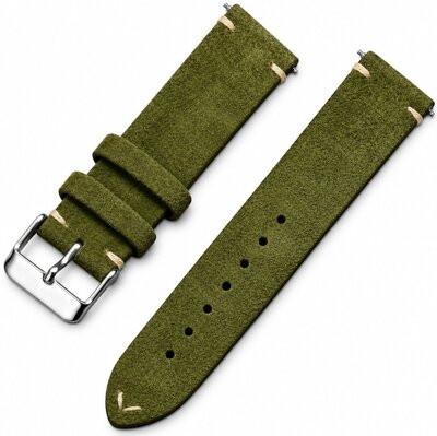 bracelet en cuir Ricardo Alba premium, Green, Quick Release