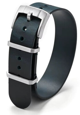 Bracelet en cuir Ricardo Formia premium, Blue