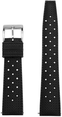 Bracelet en caoutchouc Ricardo Terni premium 20mm, Black, Quick Release