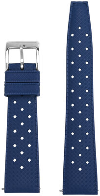 Bracelet en caoutchouc Ricardo Terni premium 20mm, Blue, Quick Release