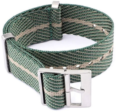 Bracelet en textile Ricardo Mantova premium, Green, NATO
