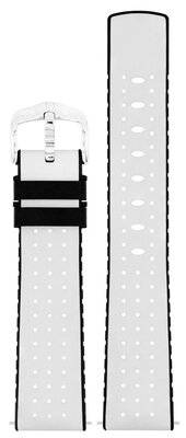 Bracelet en cuir Hirsch Tiger L 0915002000-2, blanc, veau, longueur L, Quick Release