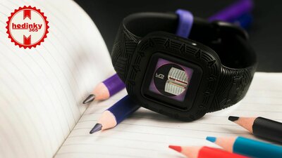 Bracelet en plastique Garmin (pro Vívofit junior 3), noir, Marvel, Black Panther