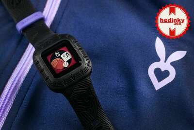 Bracelet en plastique Garmin (pro Vívofit junior 3), noir, Marvel, Black Panther