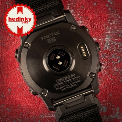 Garmin Tactix 7 PRO Solar Sapphire Ballistics Edition Bracelet nylon noir (+ bracelet de remplacement)