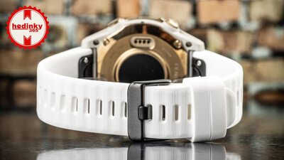 Bracelet en silicone Ricardo 20mm (pro Garmin Fenix 8/7S/6S (43mm), aj.), blanc, QuickFit