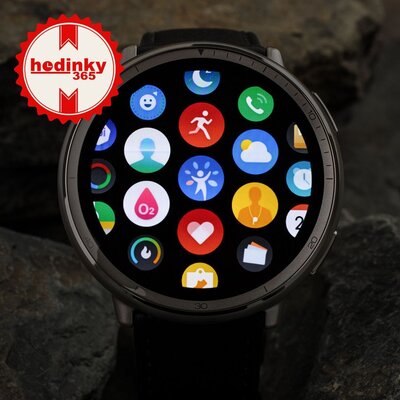 Amazfit Active 2 Premium (Round) Black Leather (+bracelet de rechange)